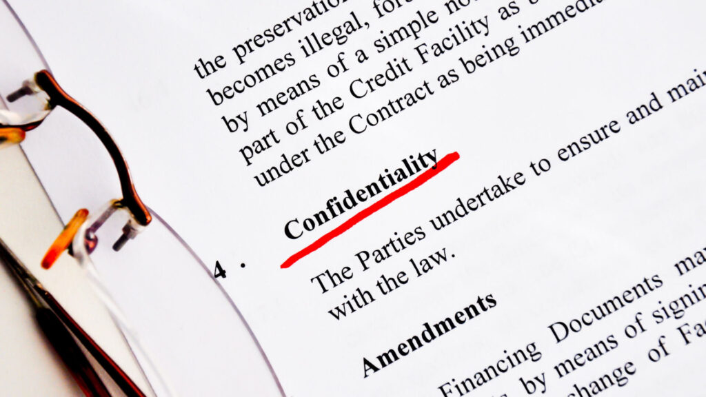 confidentiality clause