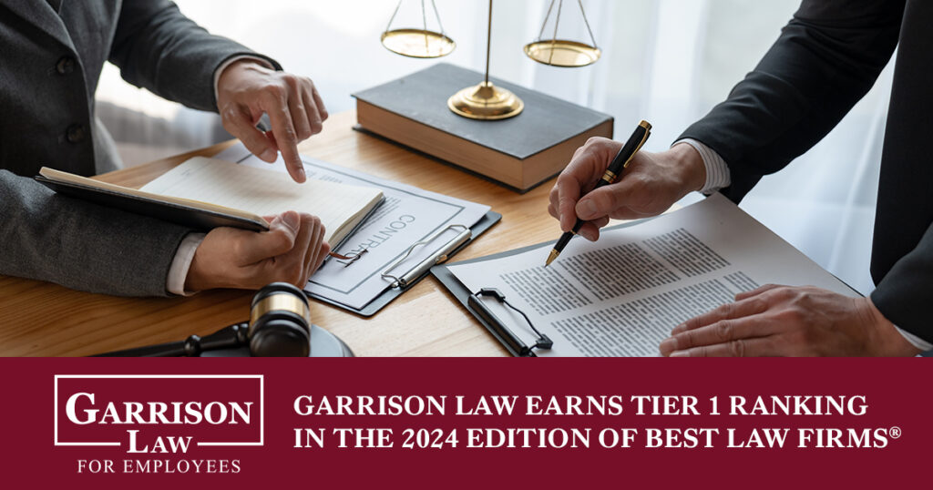 Garrison Law Earns Tier 1 Ranking in the 2024 Edition of Best Law Firms®