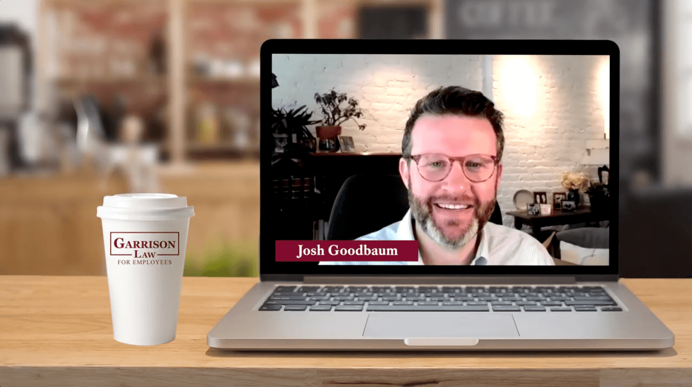 josh goodbaum discussing whether or not employees can sue their employer in secret