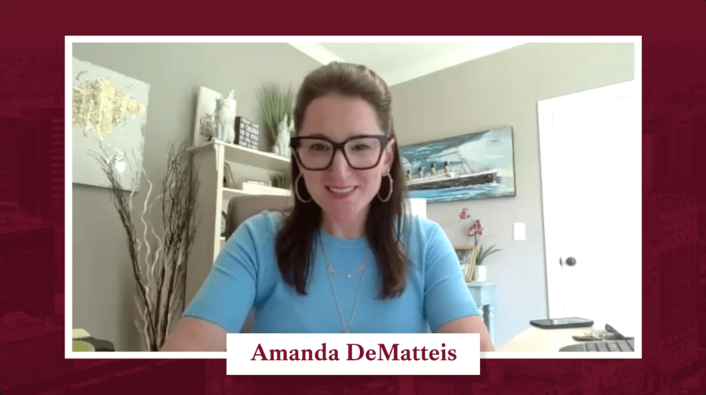 amanda dematteis discussing fmla and annual bonuses and quotas