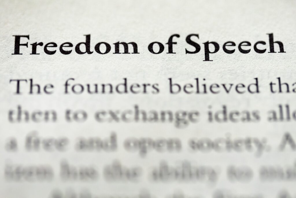 highlighted-term-freedom-speech-written-legal