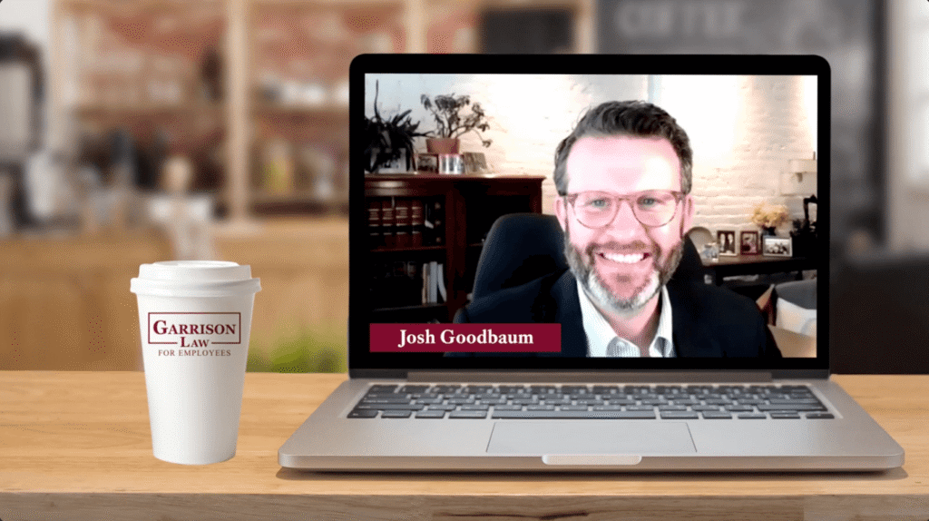 josh goodbaum discussing being scapegoated at work despite good performance reviews | garrison law
