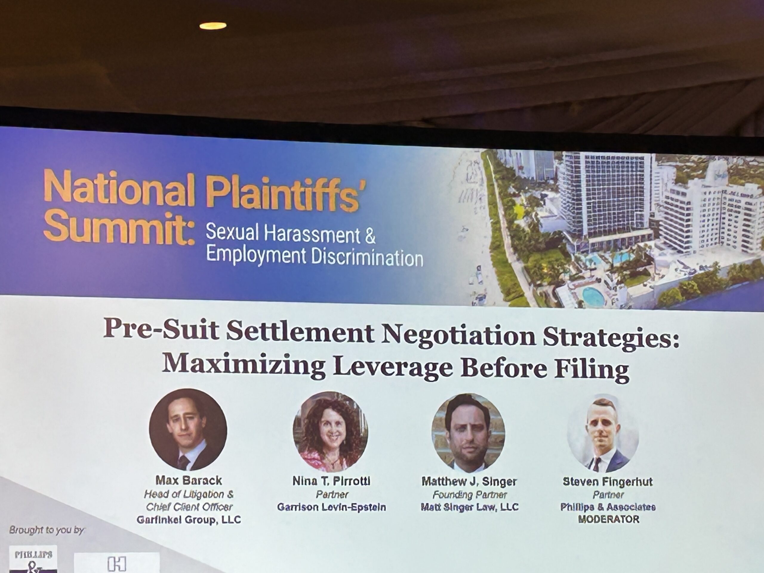 2026 national plaintiff summit | garrison law