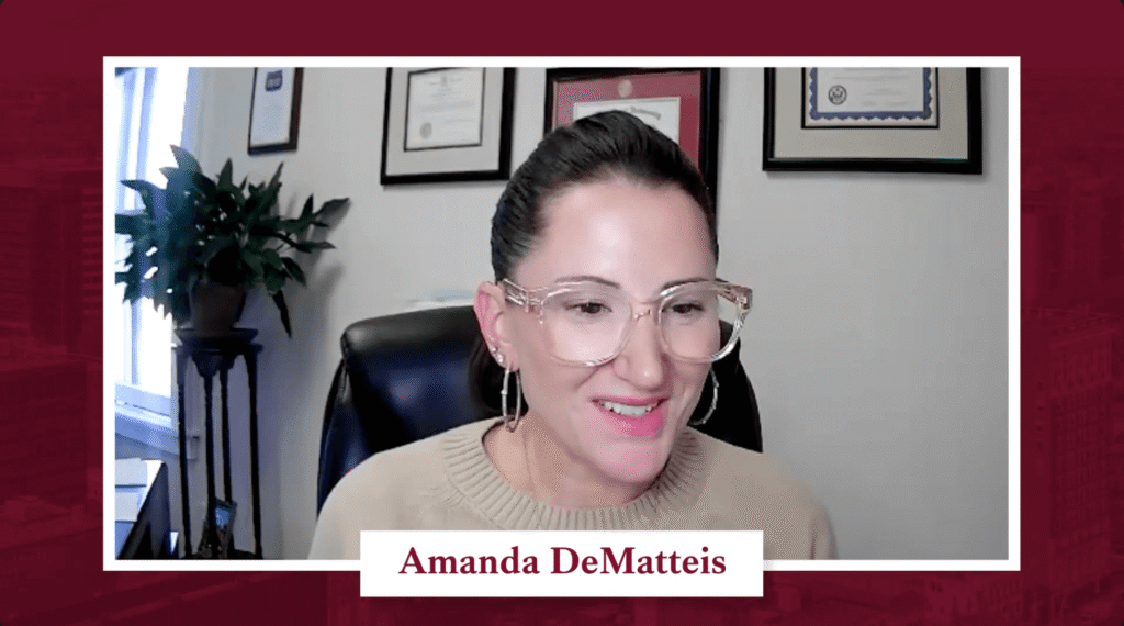 amanda dematteis discussing severance agreements | garrison law