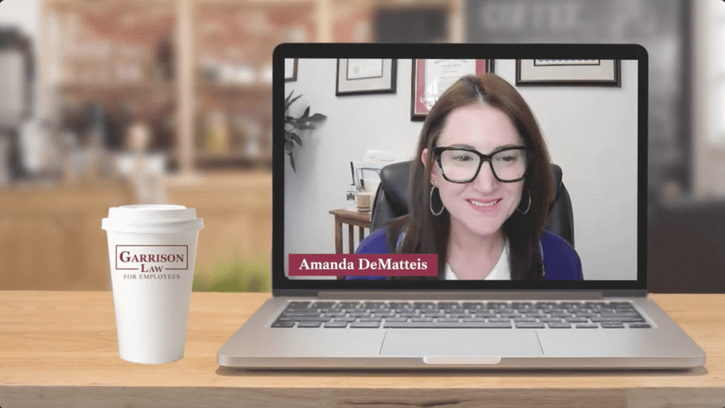 amanda dematteis discussing telling potential about non-compete agreements | garrison law