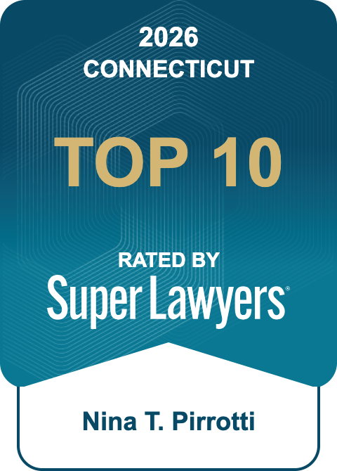 Nina T. Pirrotti - Super Lawyers Connecticut Top 10 2026 Badge