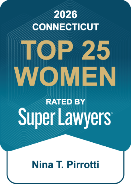 Nina T. Pirrotti - Super Lawyers Connecticut Top 25 Women 2026 Badge